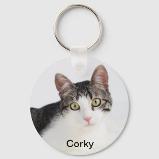 Korky the Cradle Cat Keychain Nyckelring