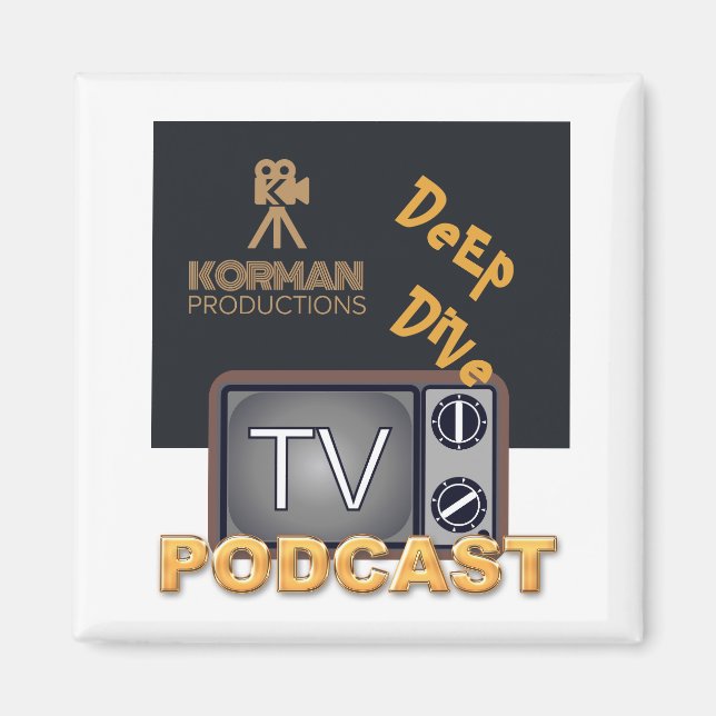 Korman Productions Deep Dive TV Podcast Magnet (Framsidan)