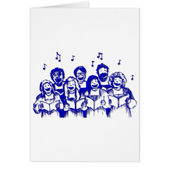 Körmedlemmar/sångare Hälsningskort (Framsidan)
