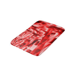 Korn av lutande fyrkanter, rött till vitaktigt. badrumsmatta