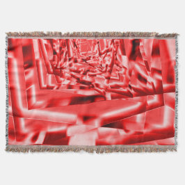 Korn av lutande fyrkanter, rött till vitaktigt. filt