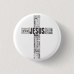 Korna av Jesus Kristus Ord Cloud Knapp