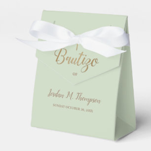 Korna baptism Grönten Bautizo White Guld Presentaskar