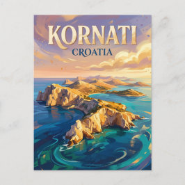 Kornati nationalpark Kroatien Vykort