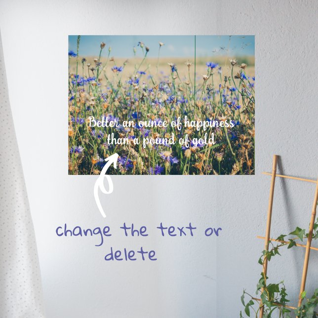 Kornblomma Fält i Rustic Countryside Poster (Skapare uppladdad)