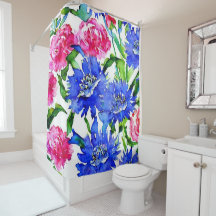 Kornblomma och peoniska vattenfärger