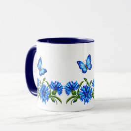 Kornblommor & Fjärilar Mugg