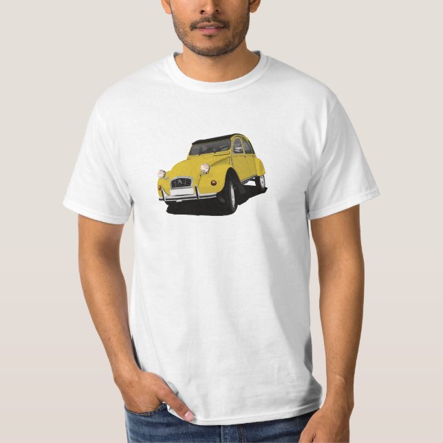 Kornering 2CV - 29 alternativ för bil färg - T Shirt (Framsida)
