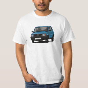 Kornering av Fiat Panda - DIY - 18 färg T Shirt