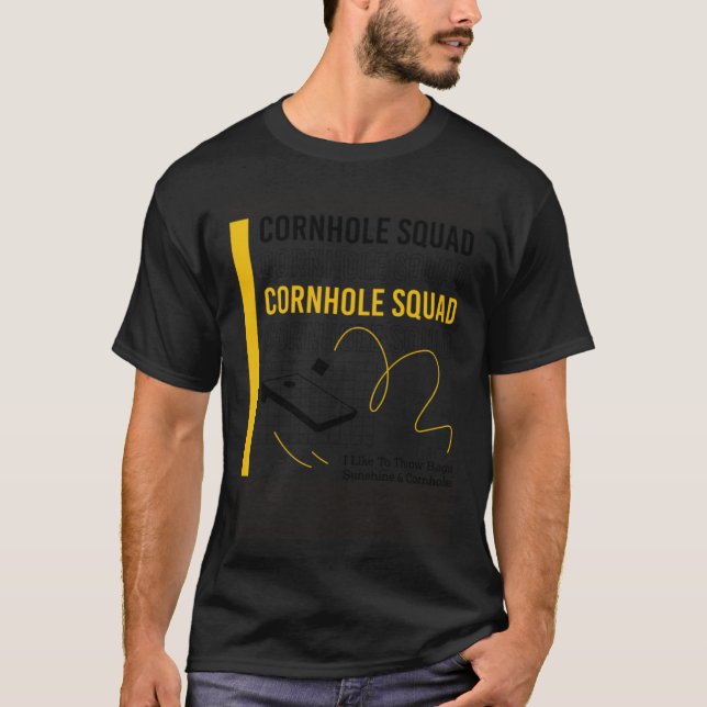 Kornhål Squad Ironic Sstickeby Sports Pullover T Shirt (Framsida)