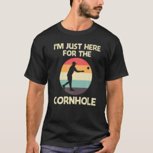 Kornhål utformar För manar kvinnor Bean Bag Toss P T Shirt
