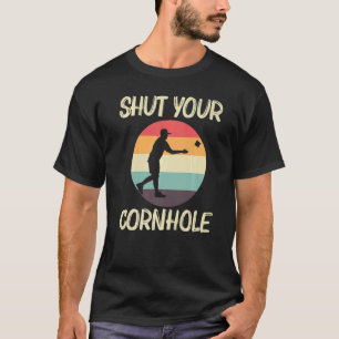 Kornhål utformar För manar kvinnor Bean Bag Toss P T Shirt