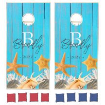 Kornhålsuppsättning för Snäckan i Rustic Wood Sea