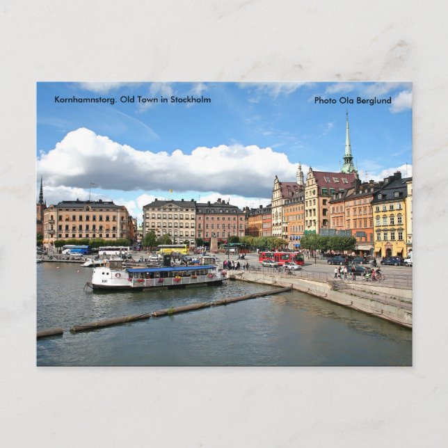 Kornhamnstorg. Gamla staden i Lagrar.. Vykort (Framsida)