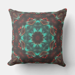 kornigt kaleidoskop i "sunset mist" stil kudde