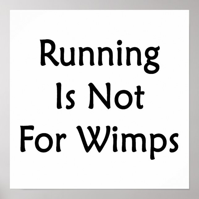 Körning är inte för Wimps Poster (Framsidan)
