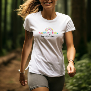 Körning är min solfärglösa regnbågsgrafik t shirt