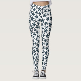 Körning av Blommigt för  av blått Daisy Leggings