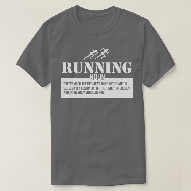 Körning av Cross country springer för definitionss T Shirt (Design framsida)