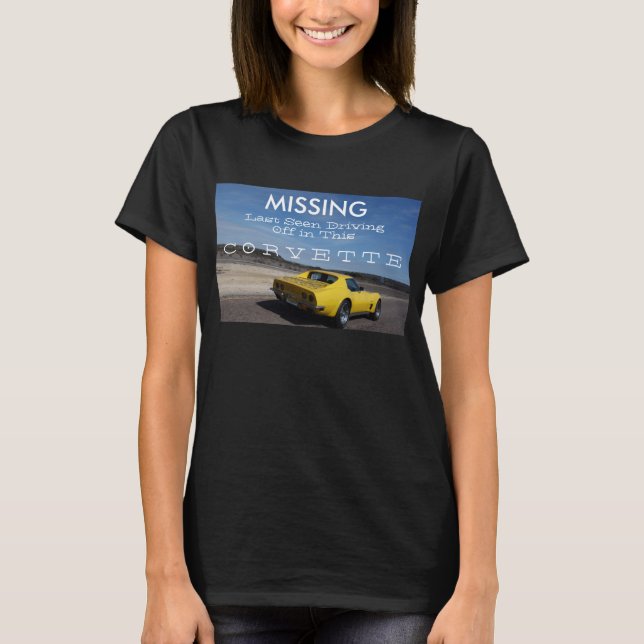 Körning av korvette T-Shirt saknas senast (Framsida)