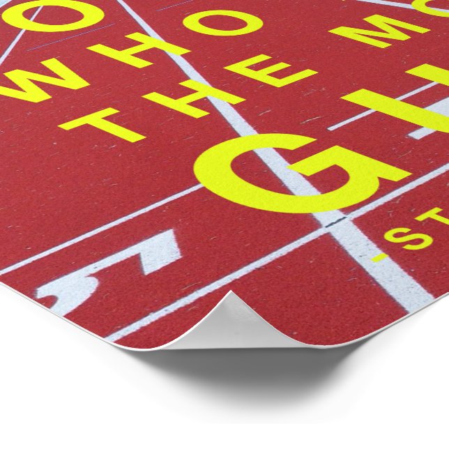 Körning av motivation Poster Steve Prefontaine (Hörn)