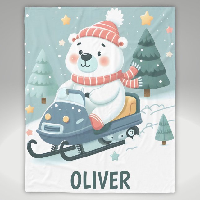 Körning av Polar med liten bärbar Personlig Fleecefilt (Skapare uppladdad)