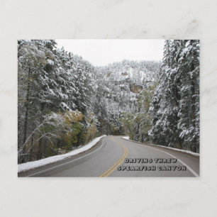 KÖRNING AV TRE SPEARFISH CANYON - Anpassad Vykort