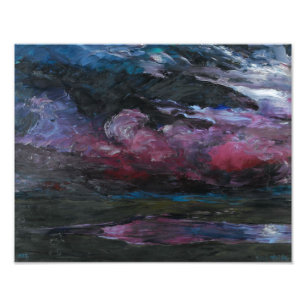 Körning av tungvädermoln Emil Nolde Fototryck