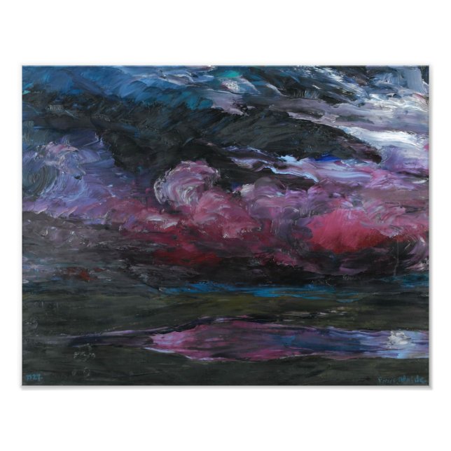 Körning av tungvädermoln | Emil Nolde | Fototryck (Framsidan)