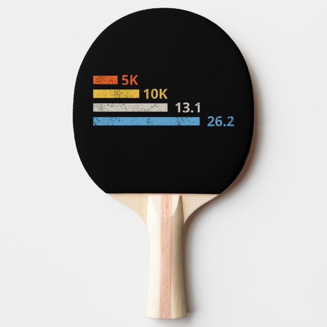 Körning Avstånd I - 5 000 000 13.1 26.2 Marathoner Pingisracket (Framsidan)