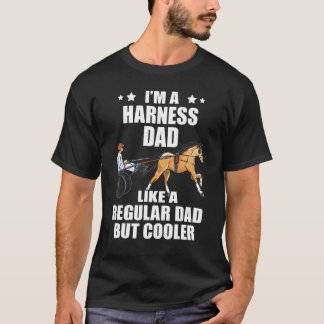 Körning Far Harnes Ridning Travande Vintage Herrar T Shirt