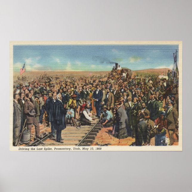 Körning förra Spiket - Järnvägsspår Poster (Framsidan)