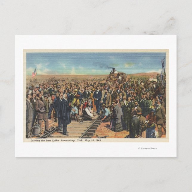 Körning förra Spiket - Järnvägsspår Vykort (Framsida)