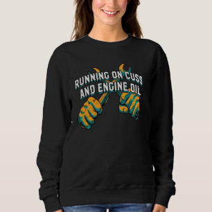 Körning på bil med buss- och motoroljekanaler t shirt