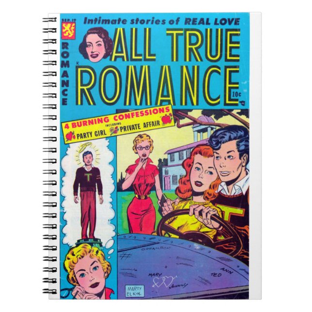 Körning - poppkonst - Real Kärlek - Cheating Roman Anteckningsbok (Framsidan)