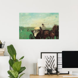 Körning vid tävlingarna av Edgar Degas, Vintage Ar Poster