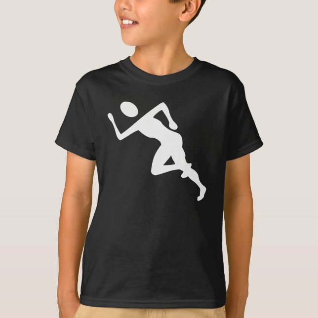 Körning - vit t-shirt (Framsida)