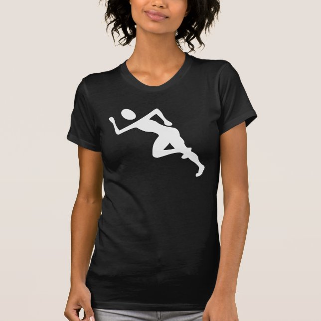 Körning - vit t shirt (Framsida)