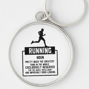 Körningsdefinition Rund Silverfärgad Nyckelring