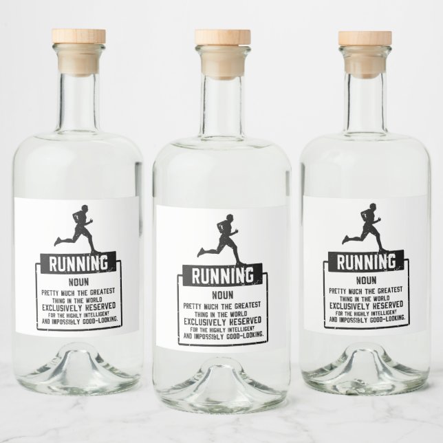 Körningsdefinition Spritflaskor Etikett (Flaskor)