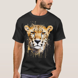 Körningseffekt för Cheetah Porträtt T Shirt