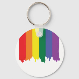 Körningsfärg för HBT Gay pride-regnbågar Nyckelring
