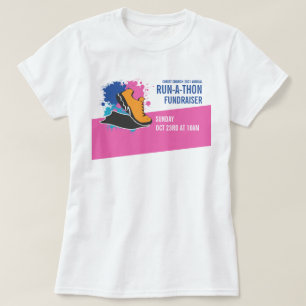 Körningshändelse, välgörenhet Springa-Walk-a-Thon- T Shirt