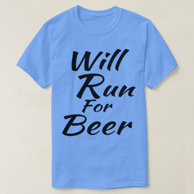 KÖRNINGSIDROTTSMANNEN Will Springa för öl T Shirt (Design framsida)