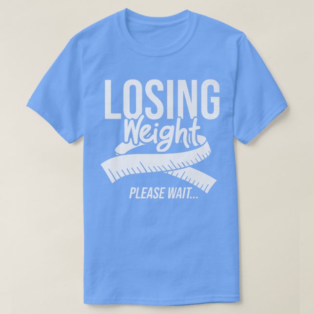Körningssignal för matningsåtgärd för viktminsknin t shirt (Design framsida)