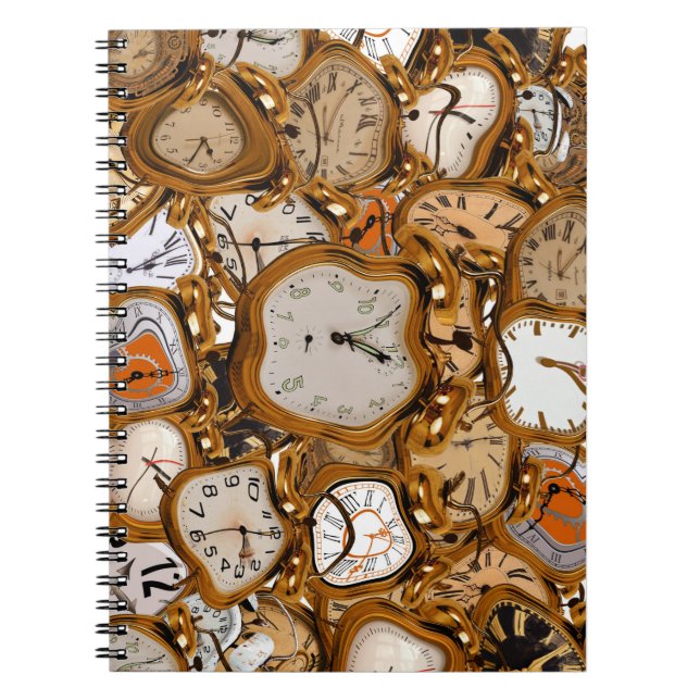 Körningstidsklockor Titta på foto från Spiral Anteckningsbok (Framsidan)