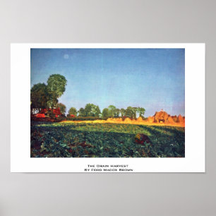 Kornskörden vid den Ford Madox bruntet Poster