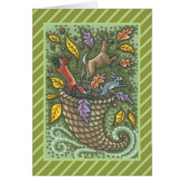 KORNUKOPIA THANKSGIVING GREETING CARD B OBS KORT