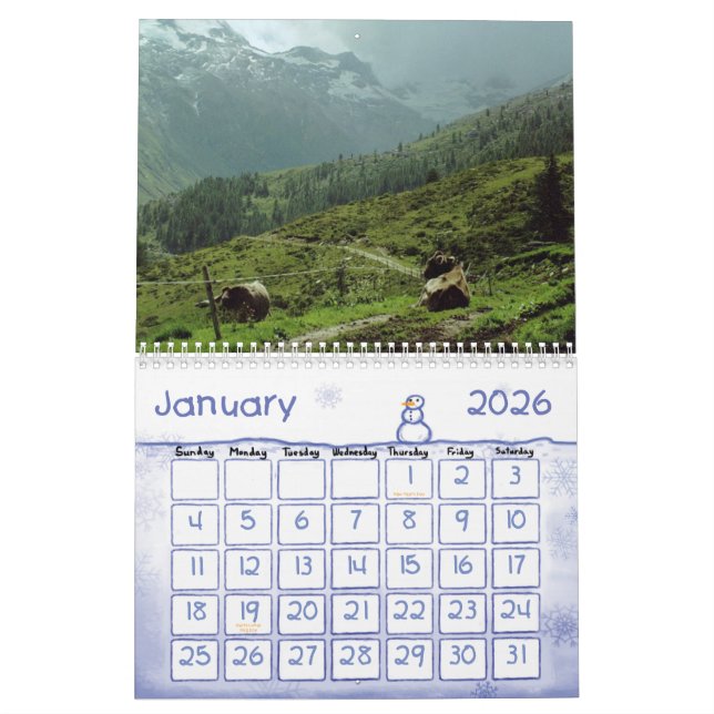 KOROLIGT TÄCKER KALENDERN KALENDER (Jan 2026)