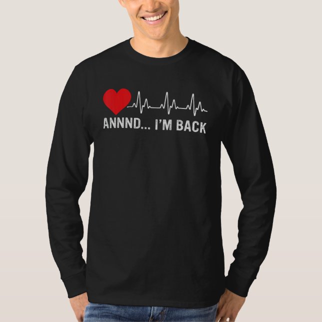 Koronar bypass Artery Open Heart Disease Kirurgi T Shirt (Framsida)